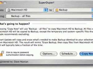 SuperDuper: Programa para backup no seu MAC